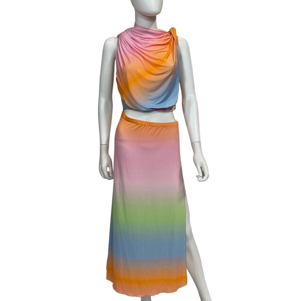 Siedres Draped Multi Safiya Midi Dress Size EU 34 / US 2 - Picture 2 of 5